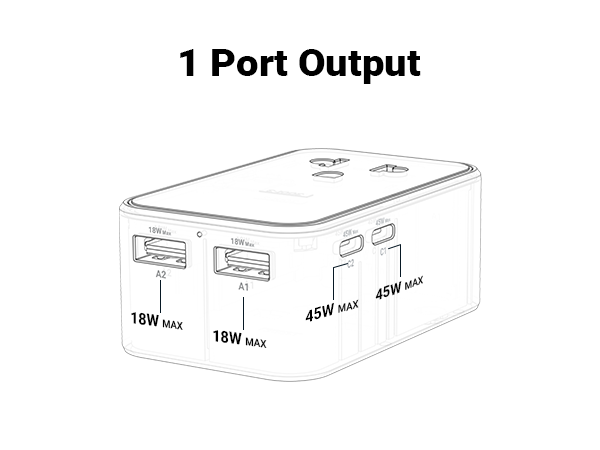 45W Universal Travel Adapter