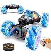 Gigilli Gesture Sensing RC Stunt Car Boys Toys Age 6-8-12, 4WD Remote Control Twist Drift Car wit...