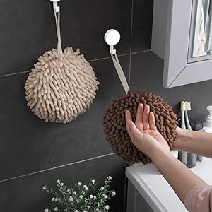 sophie and panda hand towel brown