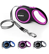 LIEVUIKEN 26 FT Retractable Dog Leash with No Tangle, Heavy Duty Great Leash for Dog up to 110lbs...