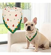 Conlun Dog Bandana, Adjustable Puppy Bandana for Birthday Party & Daily Photos, Soft Polyester Tr...
