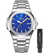 GOSASA Fashion Men Watches Date Business Watch for Men Stainless Steel Luminous Quartz Waterproof...