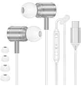 Type C Wired Earbuds for iPhone 17 Pro Max/17 Pro/17 Air/17/16e/16 Pro Max/16Plus/15,USB C Wired ...