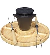 Mini Hibachi Grill Indoor - PuPu Platter Set Or Indoor Smores Kit With 2 Marshmallow Roasting Sti...