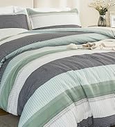 Litanika Queen Comforter Set Sage Green - 3 Pieces Lightweight Quilt Bedding Comforter Sets, Ligh...