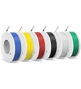 26 awg Wire,26 awg PVC Electrical Wire -SCHDRA UL1007 26Gauge Tinned Copper Wires(6 Colors 20ft E...