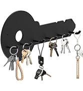 VINHOLD Sturdy Metal Key Holder with 6 Hooks, Key Hanger for Wall Decorative, Durable & Stylish K...