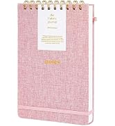 TSFPapier A5 Top Spiral Notebook – Hardcover Journal 160 Pages 100 GSM Thick Paper With Elastic B...