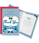 Ogeby Heartfelt Father's Day Card for Dad, Poem Appreciation Card for Daddy, Fathers Day Gift fro...