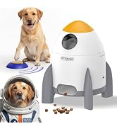 Interactive Dog Puzzle Feeder Toy, Automatic Dogs Treat Dispenser for IQ Training & Slow Feeder, ...