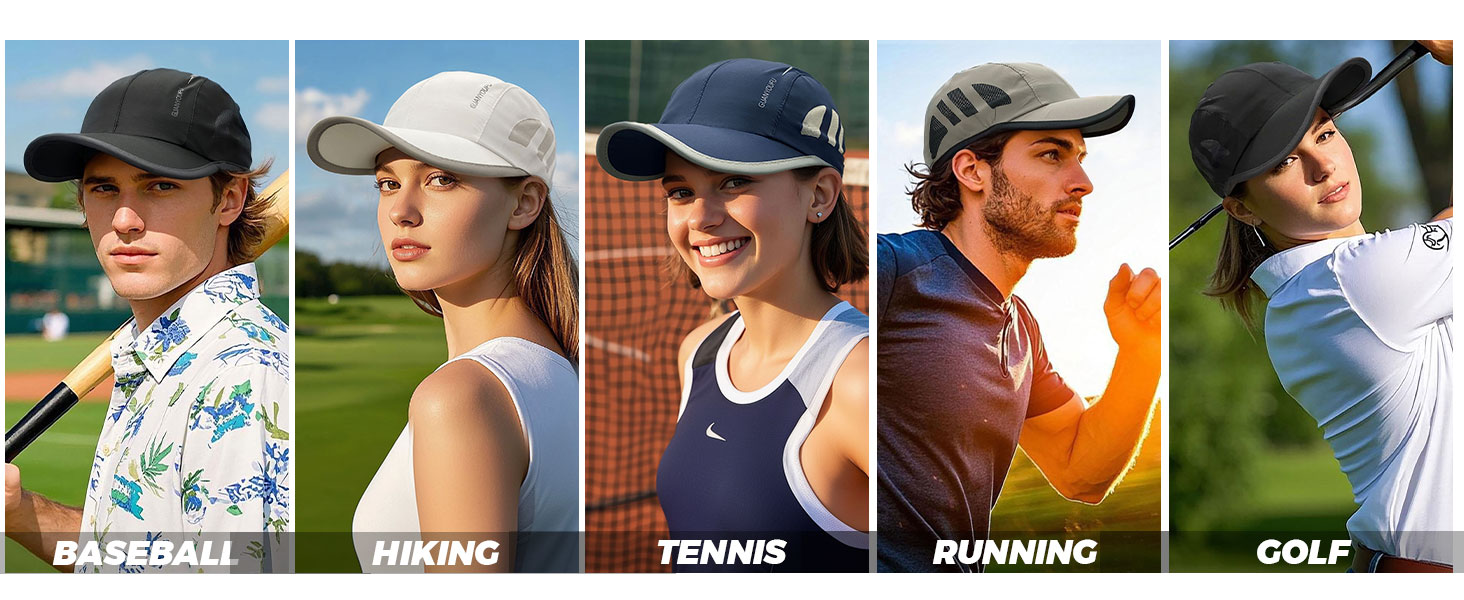 Quick-drying Running Cap Sun Protection Sports Cap Breathable Tennis Cap Golf Cap Baseball Cap