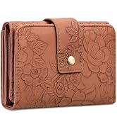 SENDEFN Wallets for Women Trifold Ladies Wallet Credit Card Holder Coin Pocket with ID Window