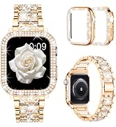 Mosonio Compatible with Apple Watch Band 38mm 40mm 41mm 42mm 44mm 45mm 46mm 49mm with 2 Pack Case...