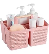 rejomiik Portable Shower Caddy Basket Plastic Cleaning Caddy Organizer Storage Tote with Handle f...