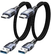 Android Auto Cable 1.5 ft 2Pack, 10Gbps USB3.2/3.1 Gen 2 Data Transfer & 3A Fast Charging USB A t...