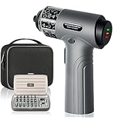 RARTOP Electric Screwdriver, Screwdriver Set with LED Light, 3.7V Cordless Screwdriver, 1/4'' Tor...