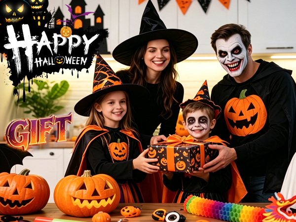 FUKKUDA electric lighter for Happy Halloween family party gift with pumpkins