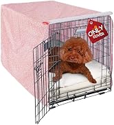 Explore Land Pattern Dog Crate Cover for 24 Inches Wire Cage, Heavy-Duty Polyester 1 2 3 Doors St...