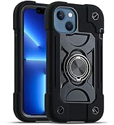 MARKILL Compatible with iPhone 14 Case/iPhone 13 Case 6.1 Inch with Built-in 360°Rotating Ring St...