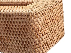 rattan tissue box cover