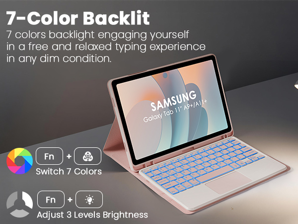 for samsung galaxy tablet a9+ case with keyboard and mouse samsung galaxy tab a9+ 11” keyboard