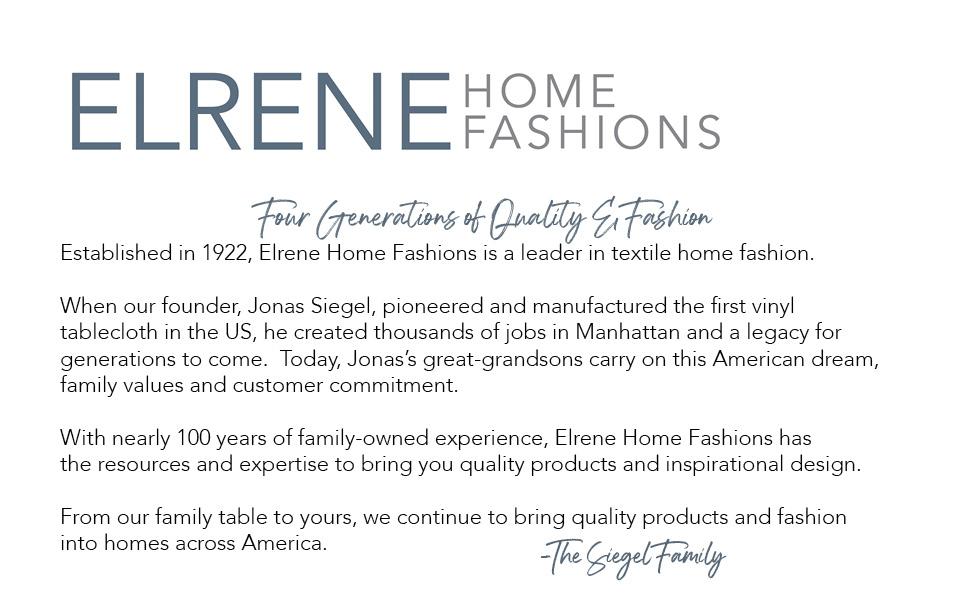 Elrene Home Fashions Company Brand History Story
