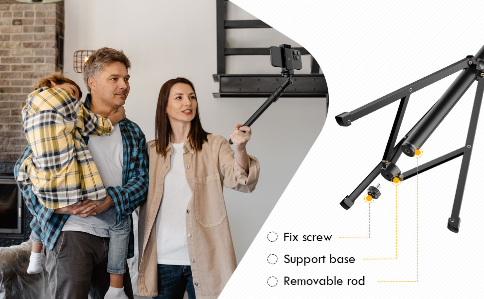 2 in 1 selfie stick tripod stand