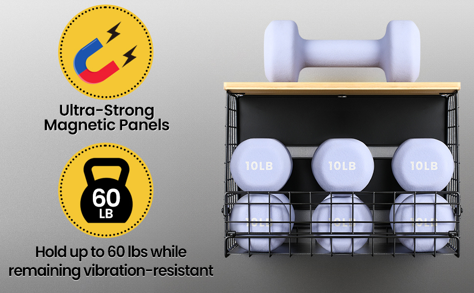 Magnetic Shelf Basket Spice Rack for Fridge