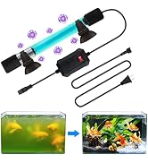 JAHEA Aquarium Clean Light,3 W Mini &13W UV Sanitizer Submersible Light,Aquarium Water Clean Gree...