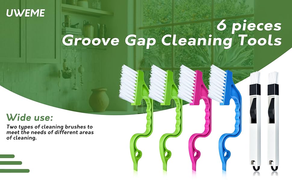 Hand-held Groove Gap Cleaning Brush
