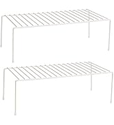 Lonian Kitchen Cupboard Organiser, Home and Kitchen Storage Shelf Wire Rack Made of Metal for Kit...