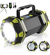 PSDRIQQ LED Camping Lantern Flashlight Spotlight Rechargeable Portable Super Bright Outdoor Emerg...