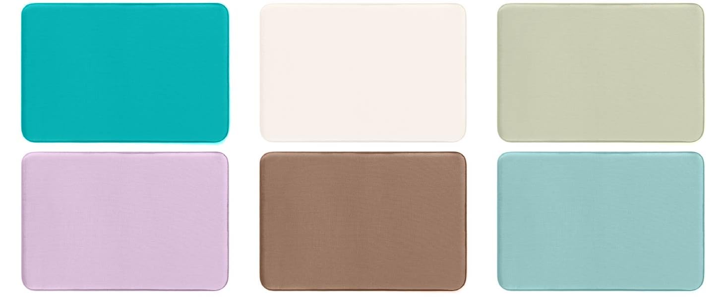 Machine washable memory foam bath mat