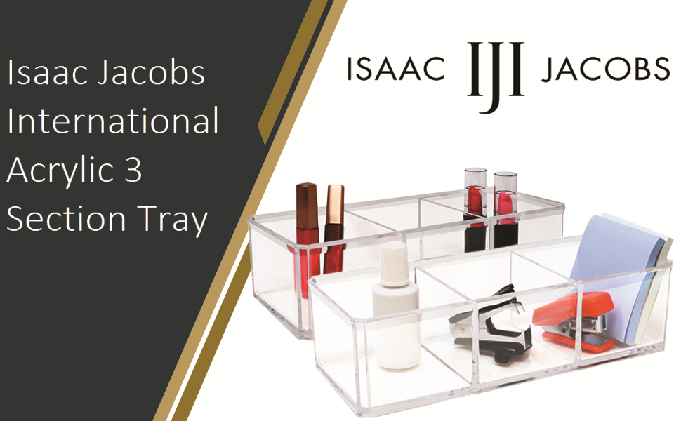 Three Compartment Drawer Tray and Storage Solution for Office, Bathroom, Kitchen, Supplies