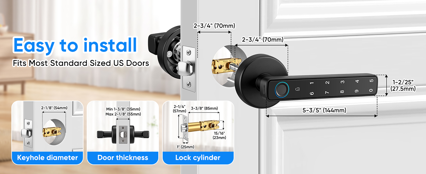 Smart Door Lock with Knob