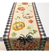 OHOME Thanksgiving Decorations - Thanksgiving Table Runner | Thanksgiving Table Decor Tablecloth ...