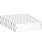 Richboom Acrylic Wall Name Plate Holder, 2x8 Inch, 10 Pack Clear Acrylic Sign Holder Frame with A...