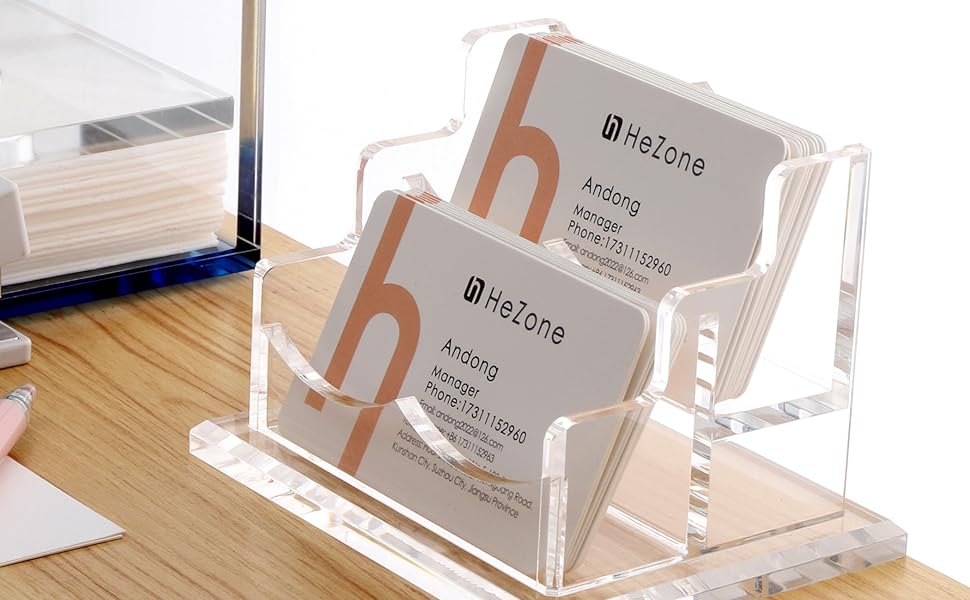 Display your business cards on desks