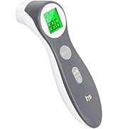 HealthSmart Digital Thermometer for Adults and Children, Forehead Infrared Temperature Gun to Tes...