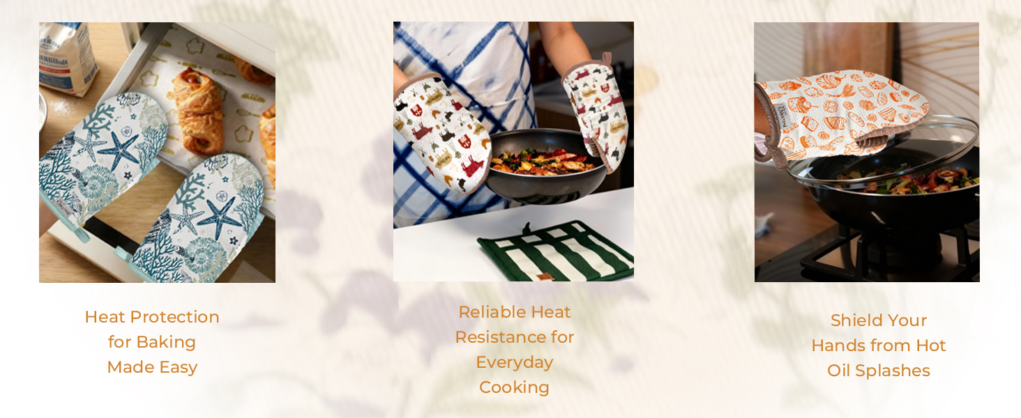 chiccrest Mini Oven Mitts Set