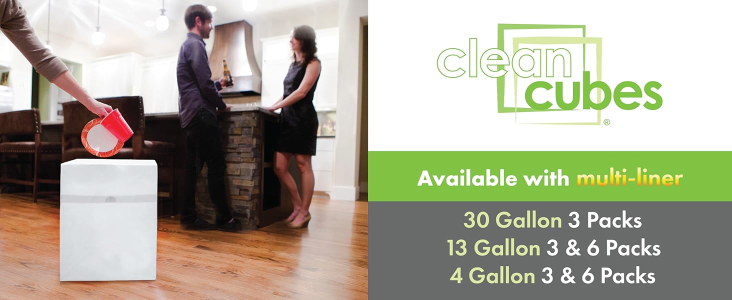 Clean Cubes 13G 3-Pack White