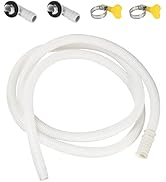 Kerykwan 2 Pack 6.6 FT Air Conditioner Drain Hose Kit, Plastic Tube for AC Condensate, Flexible&D...