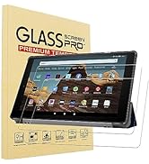 YINOVEEN 2 Pack Tempered Glass Screen Protector for Fire HD 10 Tablet 10.1 inch (9th/7th Generati...
