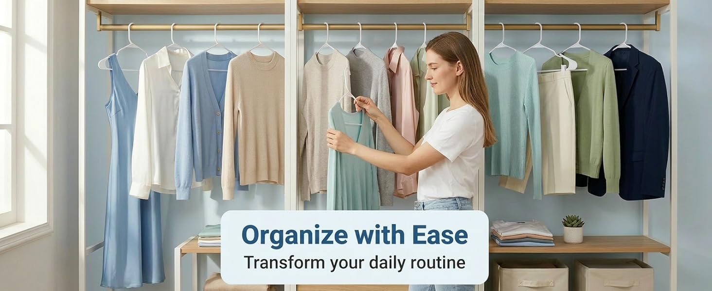 Closet Organization Standard Clothes Hangers