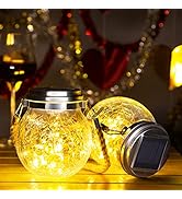ROSHWEY Solar Lantern Gifts for Women, 4 Pack Hanging Garden Decor Lights Outdoor Waterproof with...