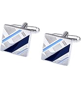 Salutto Mens Simple Series Luxury French Tuxedo Shirt Cufflinks with Gift Box