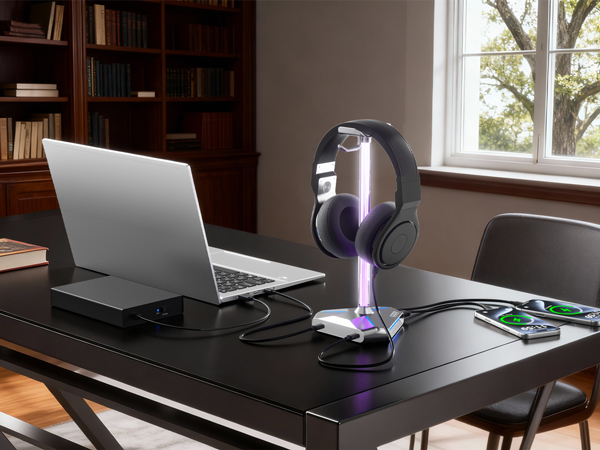 Headphone Stand with USB