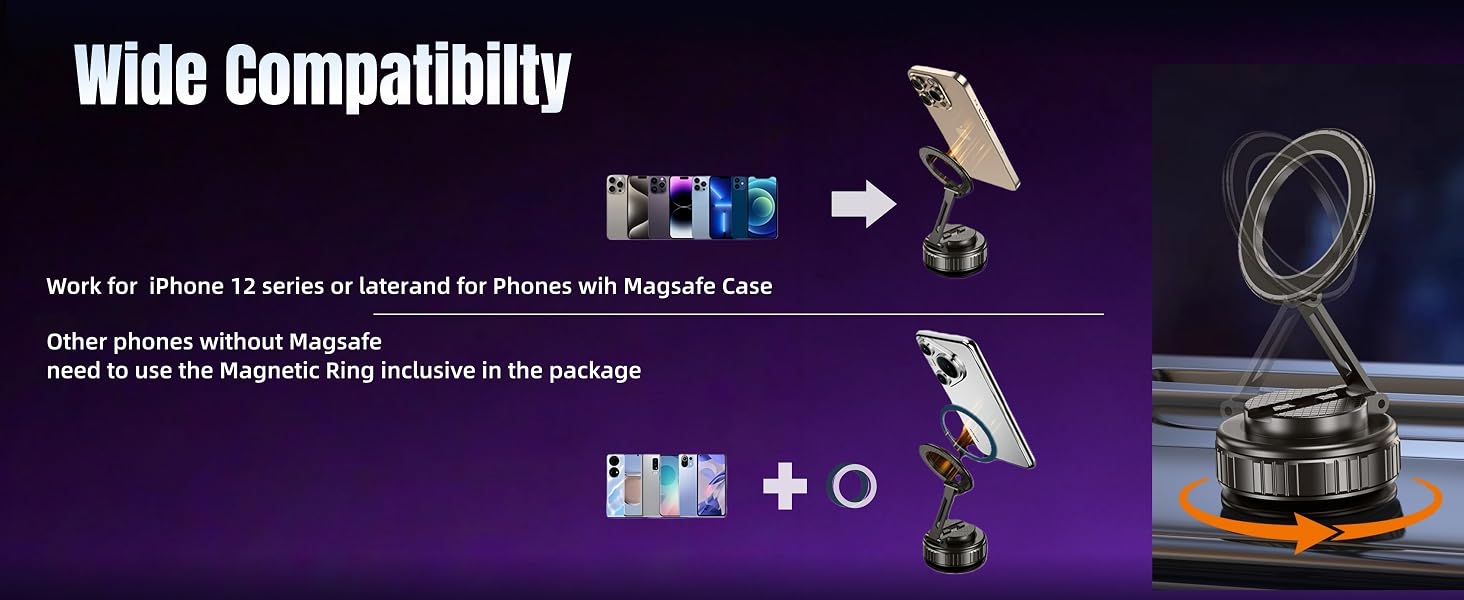 Suction Cup Phone Mount for Car