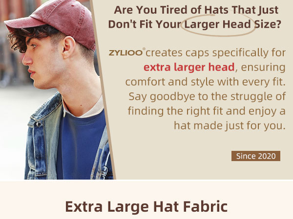 are you tired of hats that don't fit your larger head?