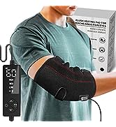 sticro Heated Elbow Brace for Tendinitis and Tennis Elbow, Elbow Heating Pad for Cubital Tunnel S...